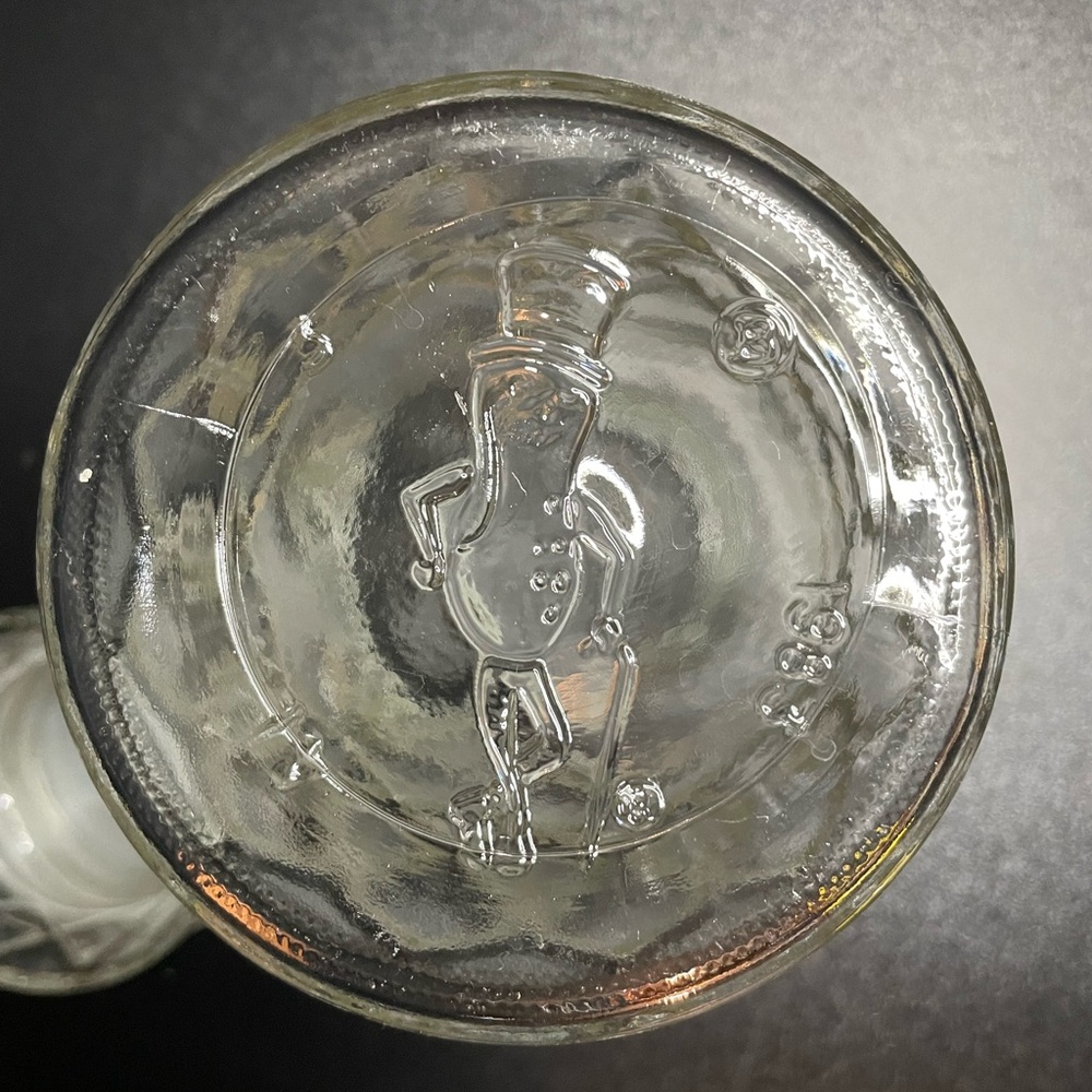 Vintage Planters Peanut 1983 Glass Jar